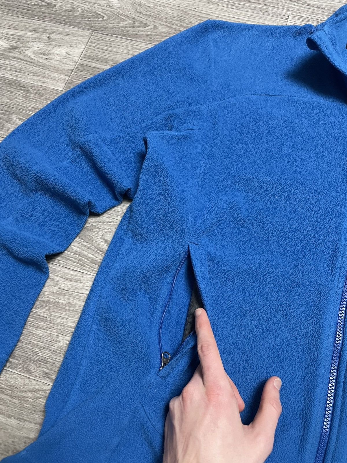 The North Face Vintage The North Face Polartec Blue Full Zip Fleece Jacket Size US L / EU 52-54 / 3 - 9 Thumbnail