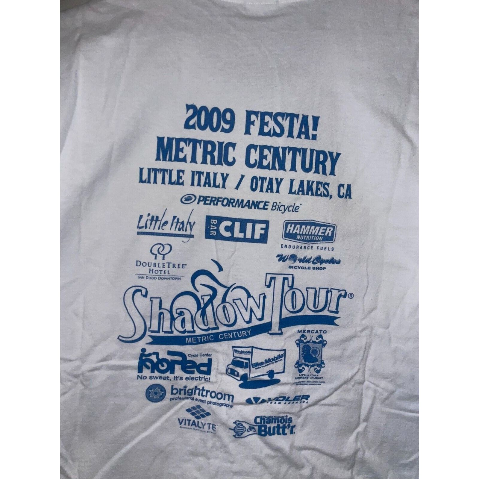Hanes Little Italy Shirt Festa 1st Metric Century Tee San Diego CA Size US L / EU 52-54 / 3 - 7 Thumbnail