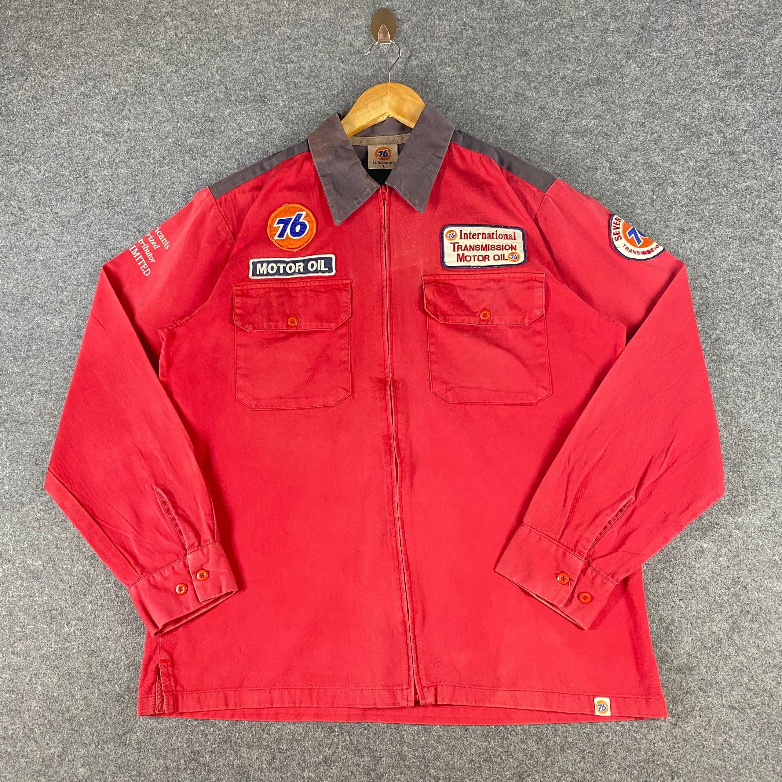 Japanese Brand Vintage 76 Lubricant Motorcycles Racing Jacket Size US L / EU 52-54 / 3 - 3 Thumbnail