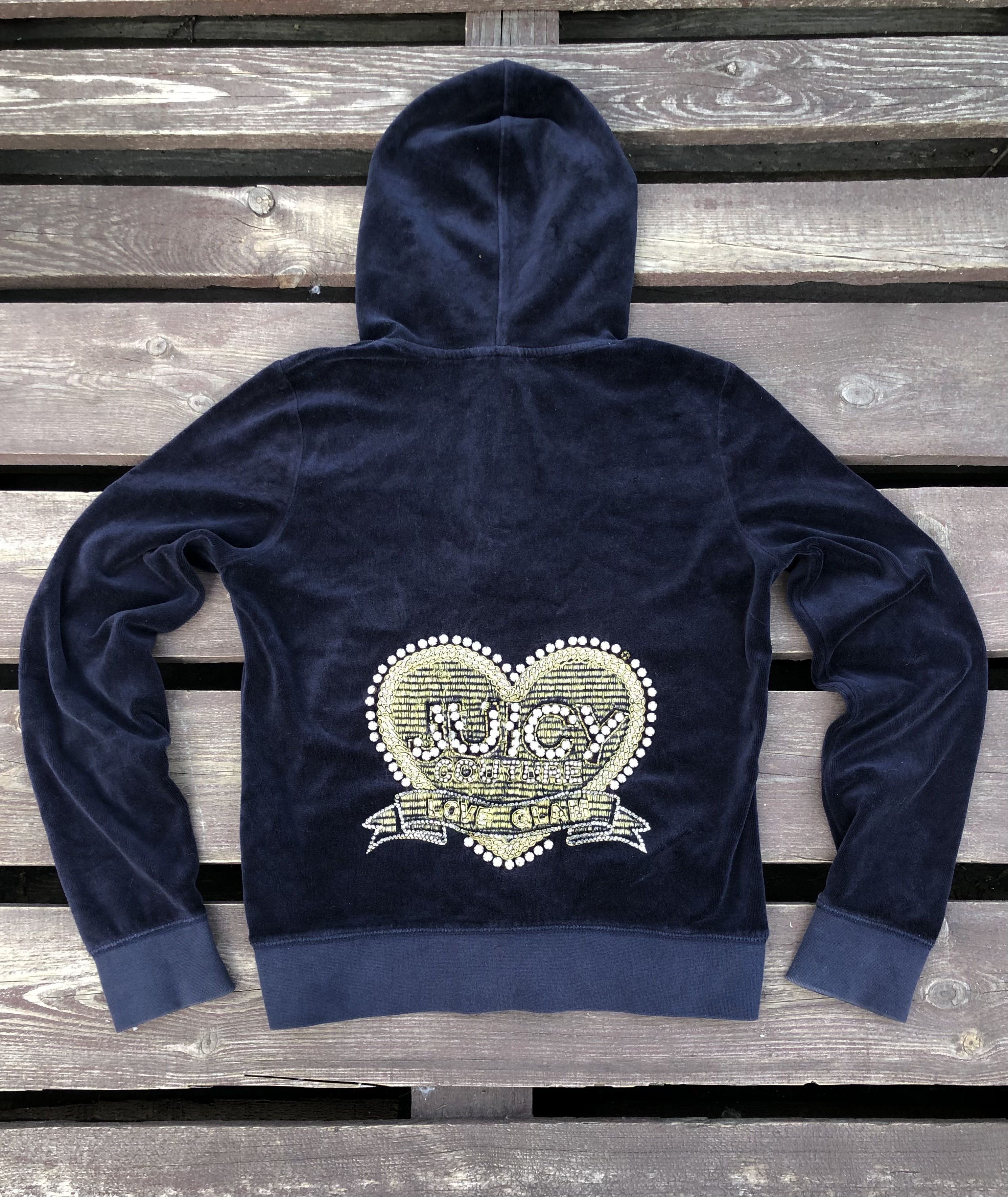 Juicy Couture Juicy Couture Y2K Style Vintage Velour Zip Up Hoodie Size M / US 6-8 / IT 42-44 - 1 Thumbnail