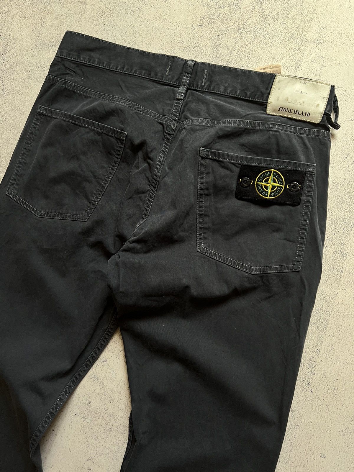 Stone Island × Vintage STONE ISLAND VINTAGE PATCH LOGO PANTS DISTRESSED CHINO y2k Size US 32 / EU 48 - 2 Thumbnail