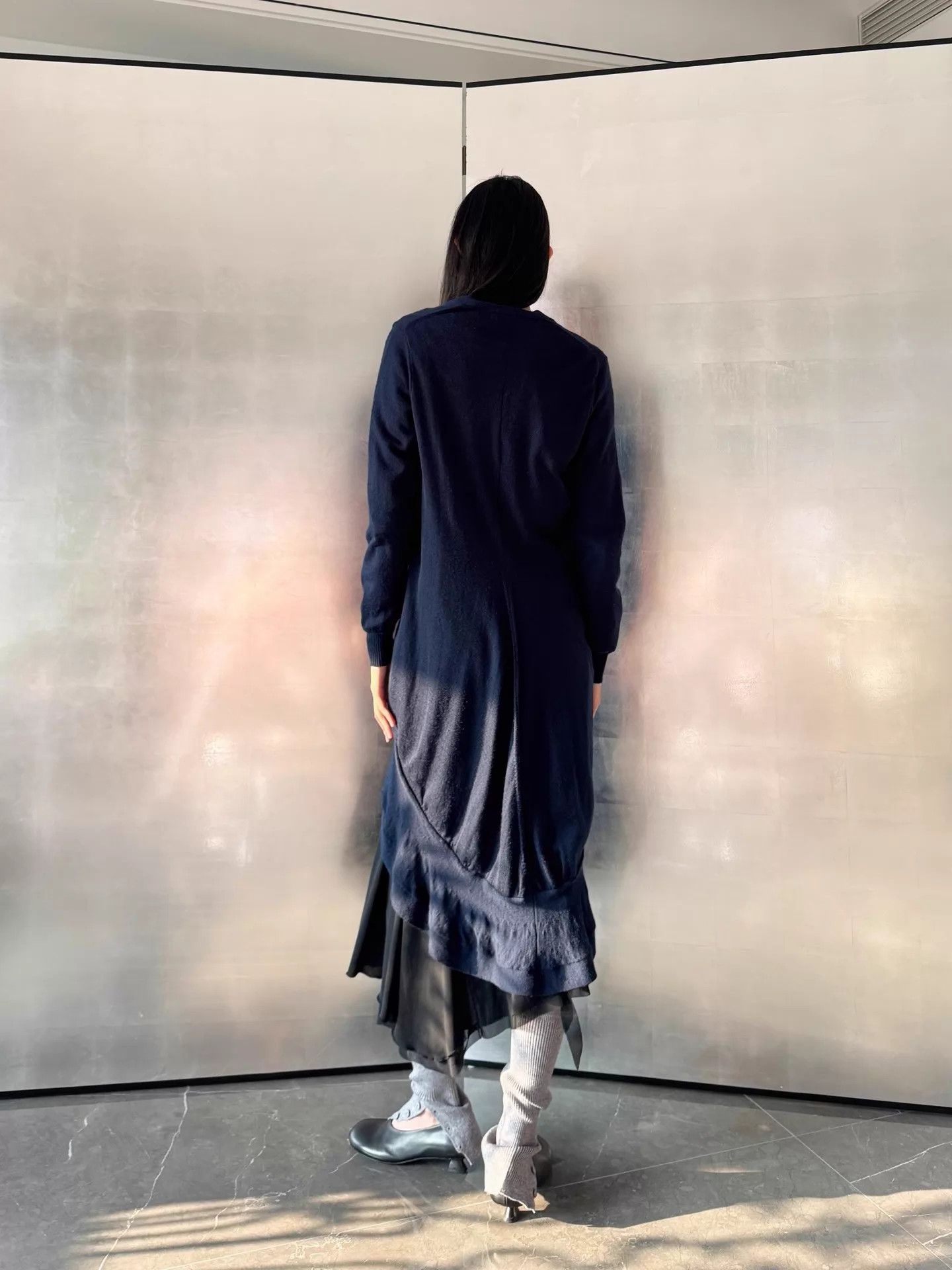 Junya Watanabe Junya Watanabe Stretch Knit Mermaid Hem Robe Coat Size S / US 4 / IT 40 - 9 Thumbnail