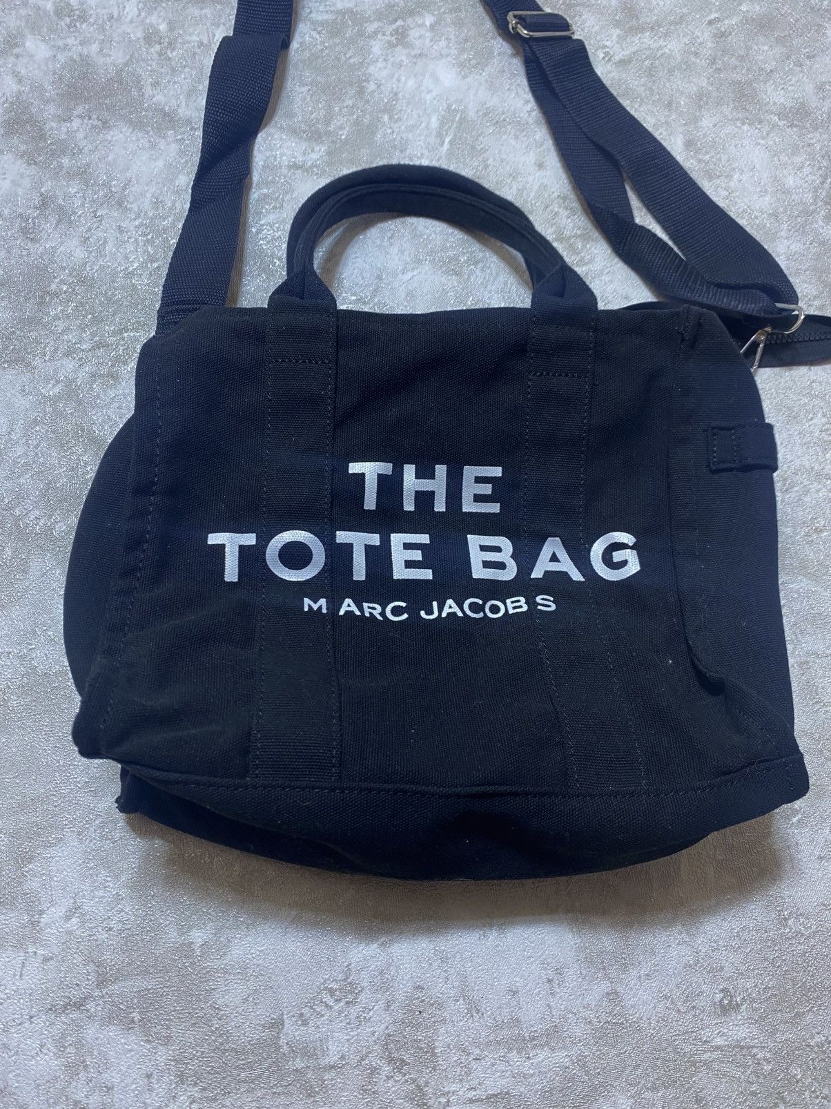 Marc Jacobs Marc Jacobs The Tote Bag Black Canvas Medium Size ONE SIZE - 2 Thumbnail