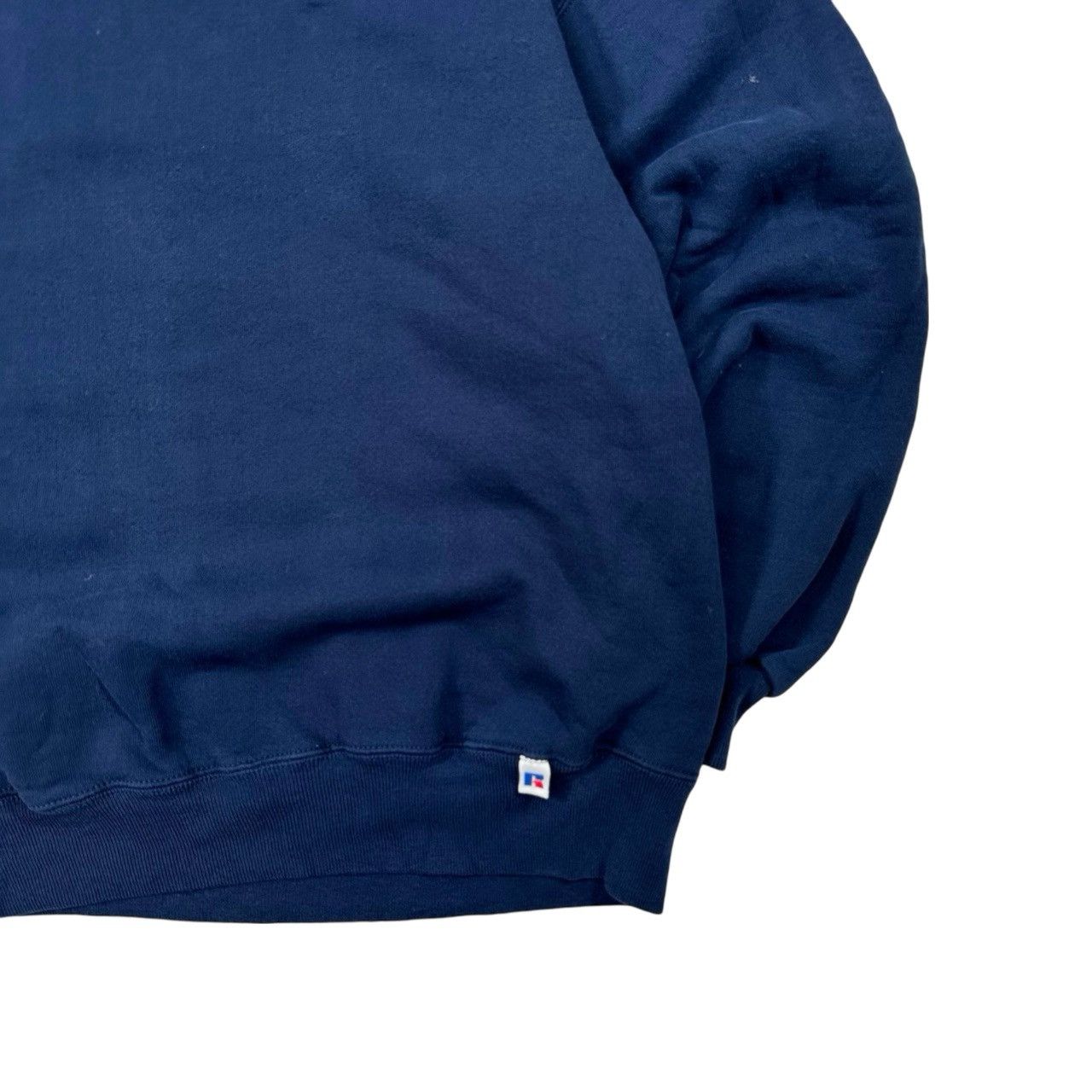 Vintage Vintage 90s Made in USA Blank Blue Jerzees Sweater Size US L / EU 52-54 / 3 - 3 Thumbnail