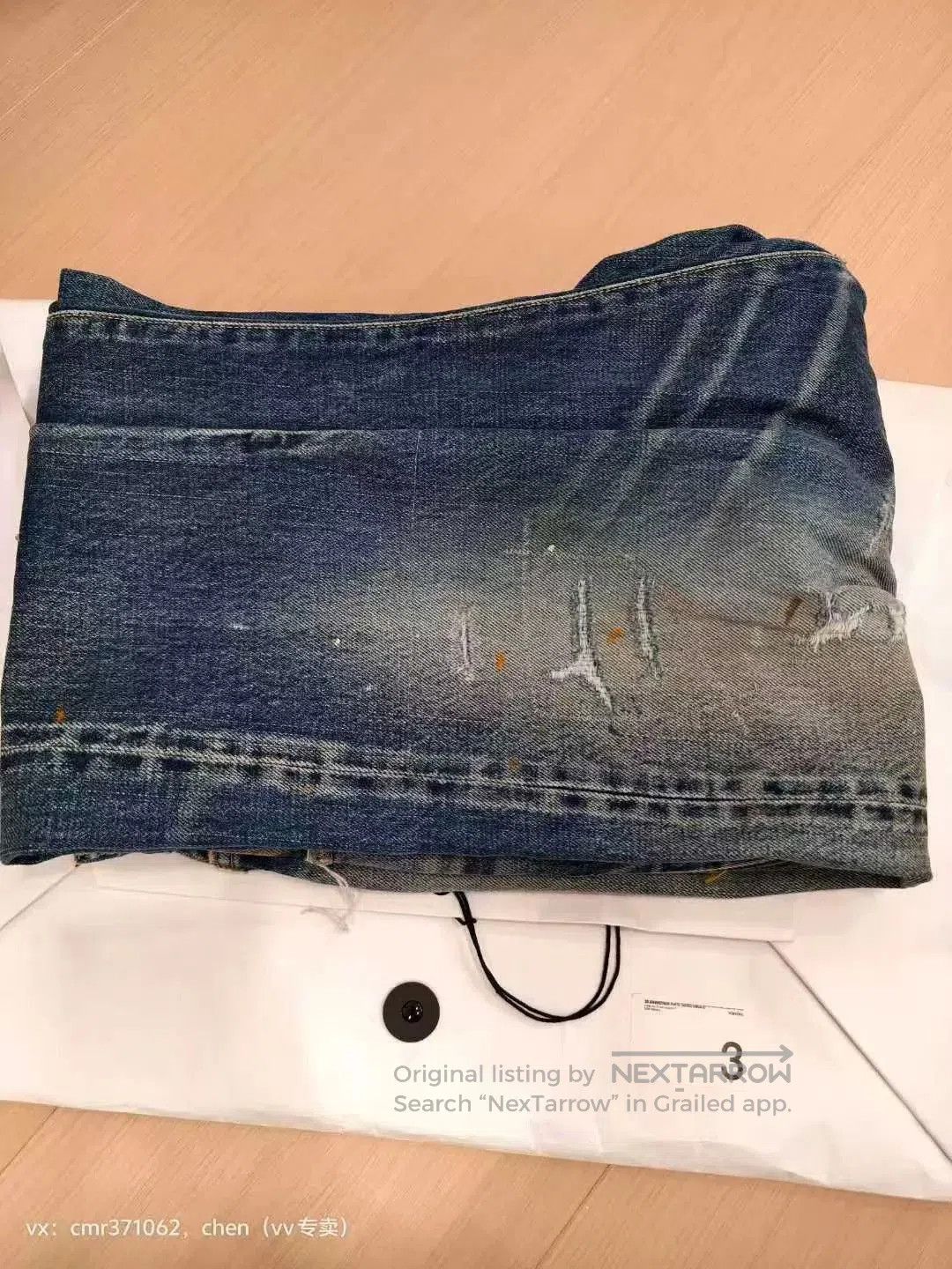 Visvim Blue Distressed Denim Jeans Size 34. Size US 34 / EU 50 - 8 Thumbnail