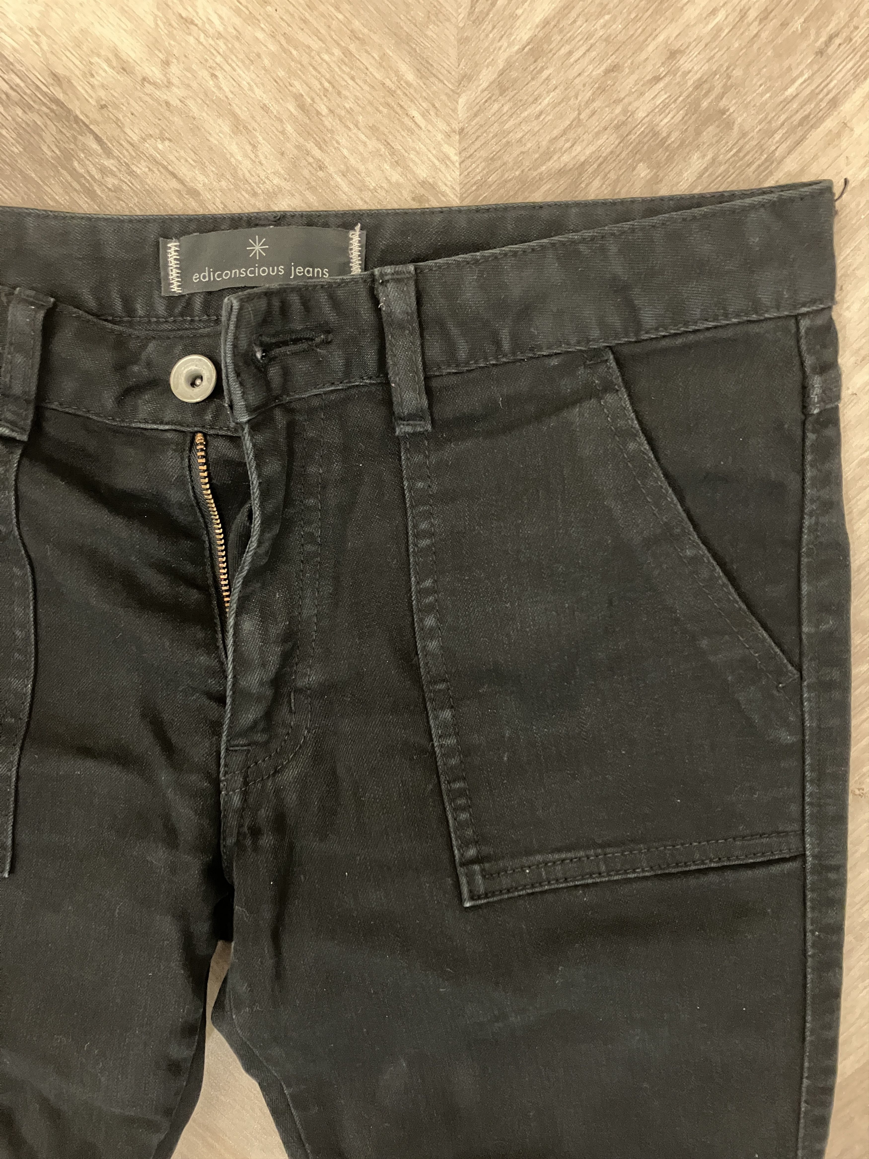Vintage Vintage Bobson Edisconcious Black Flare Jeans Size US 30 / EU 46 - 2 Thumbnail