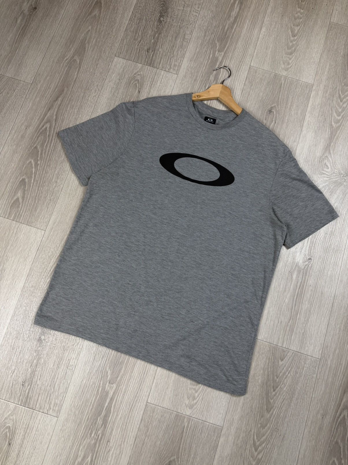 Oakley Oakley Software Vintage Men's Blue Cotton Zip Neck T-Shirt Size US L / EU 52-54 / 3 - 3 Thumbnail