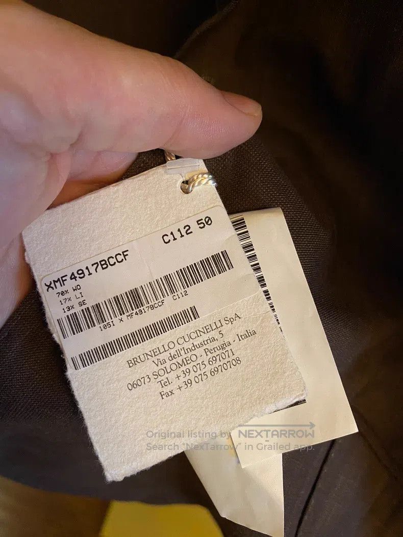 Brunello Cucinelli Brunello Cucinelli Single-breasted suit, wool, linen, and Size 50L - 7 Thumbnail