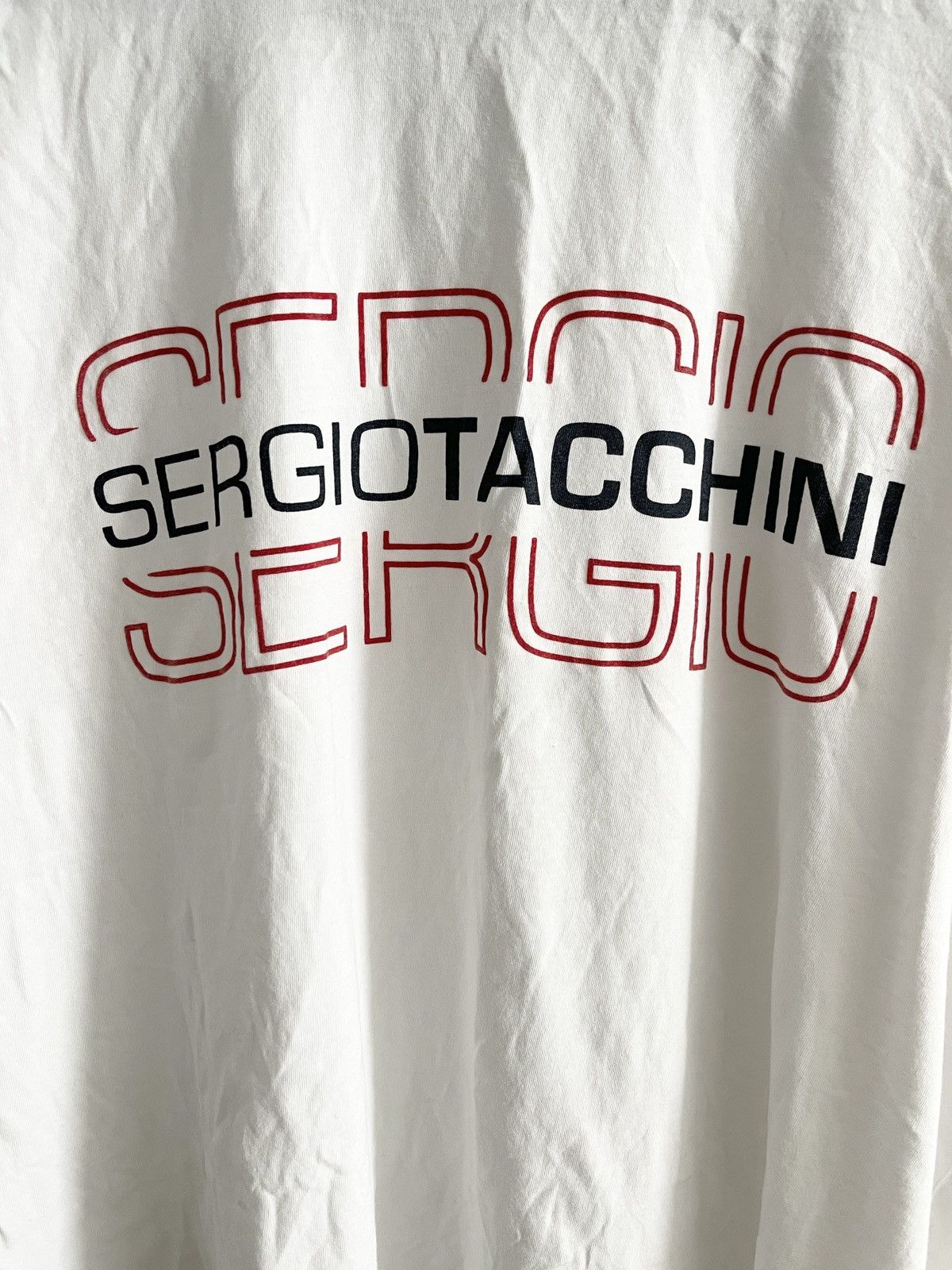 Sergio Tacchini STEAL! 2000s Sergio Tacchini Speed Logo Tee (XL) Size US XL / EU 56 / 4 - 3 Thumbnail