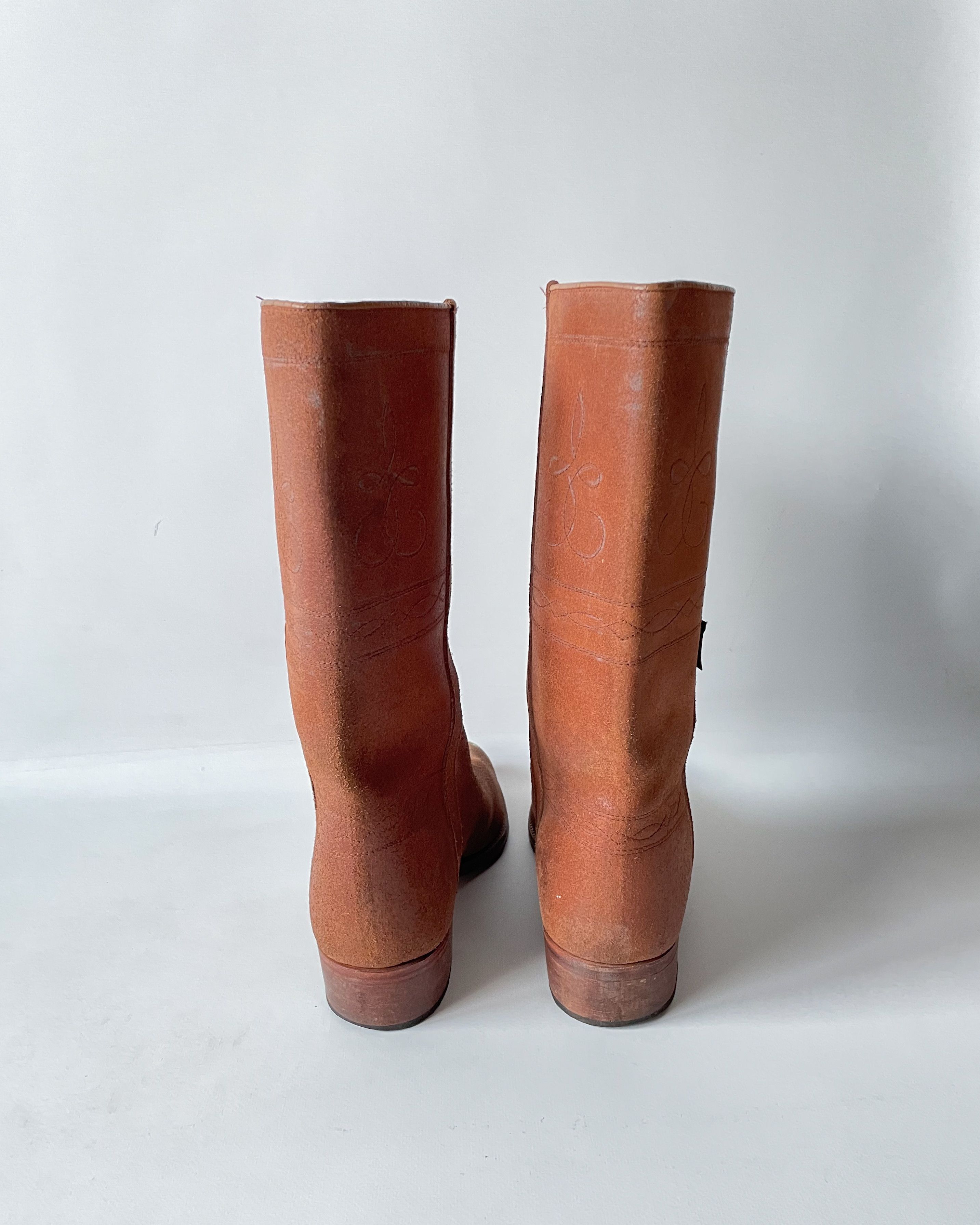 Vintage Men’s Leather Boots Valverde del Camino Handmade Spain Size US 10 / EU 43 - 6 Thumbnail
