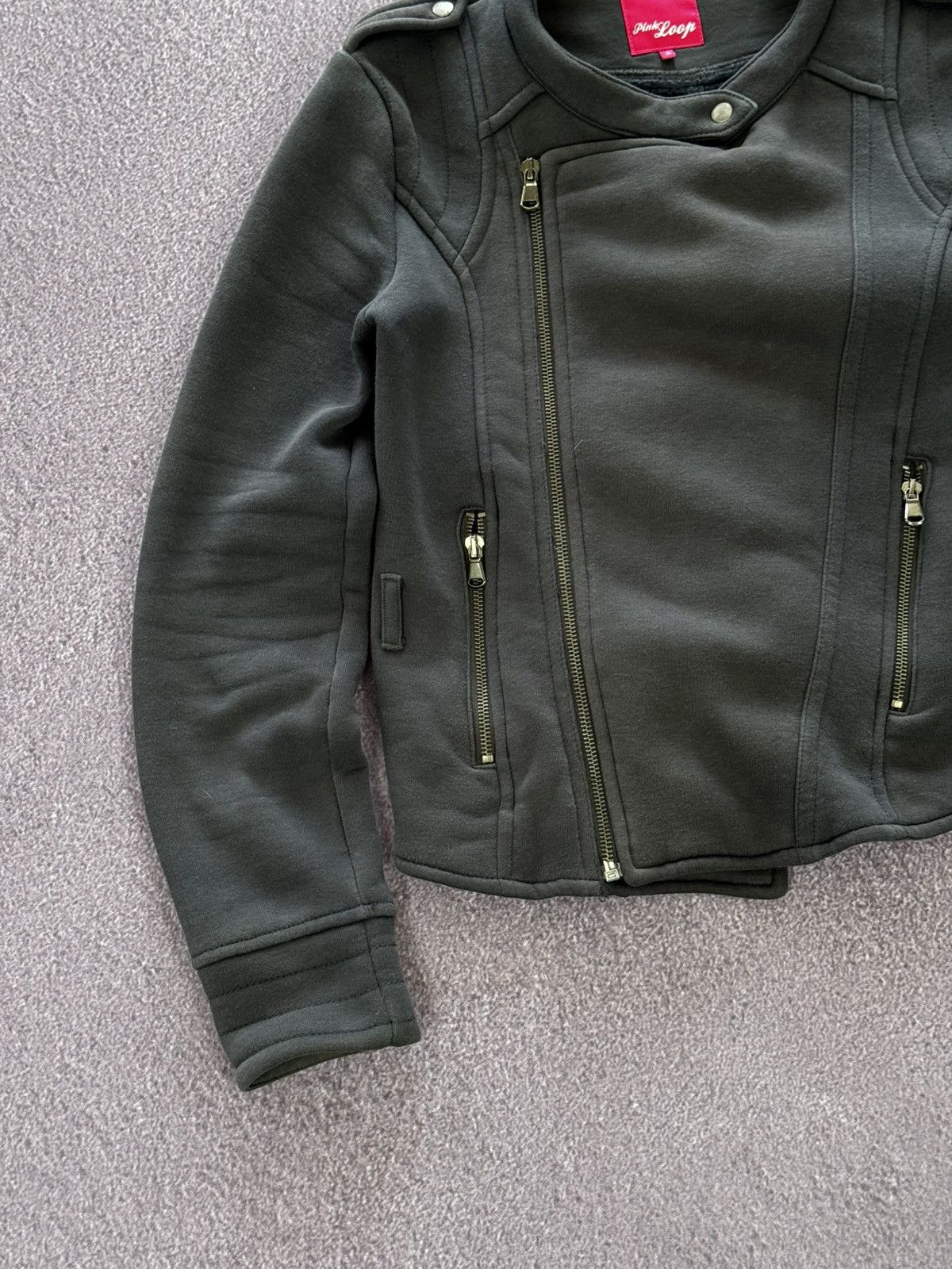 Japanese Brand 2000’s Aesthetic Glamour Abstract Zip Y2K Biker Jacket Size S / US 4 / IT 40 - 7 Thumbnail