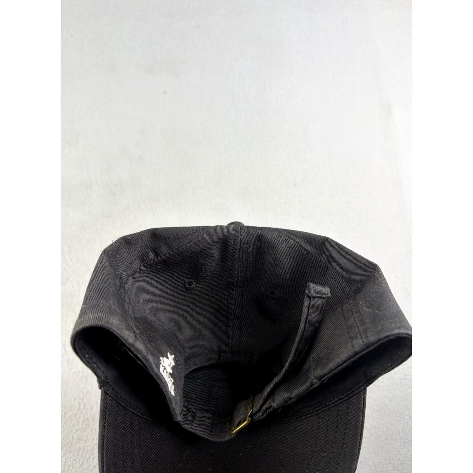 Kangol VINTAGE Kangol Golf Hat Strapback Cap Black Kangolf Embroidered Logo 90s Men's One Size Cotton Lightweight Cap Hat Black 90s Kangol Mens Size ONE SIZE - 4 Thumbnail