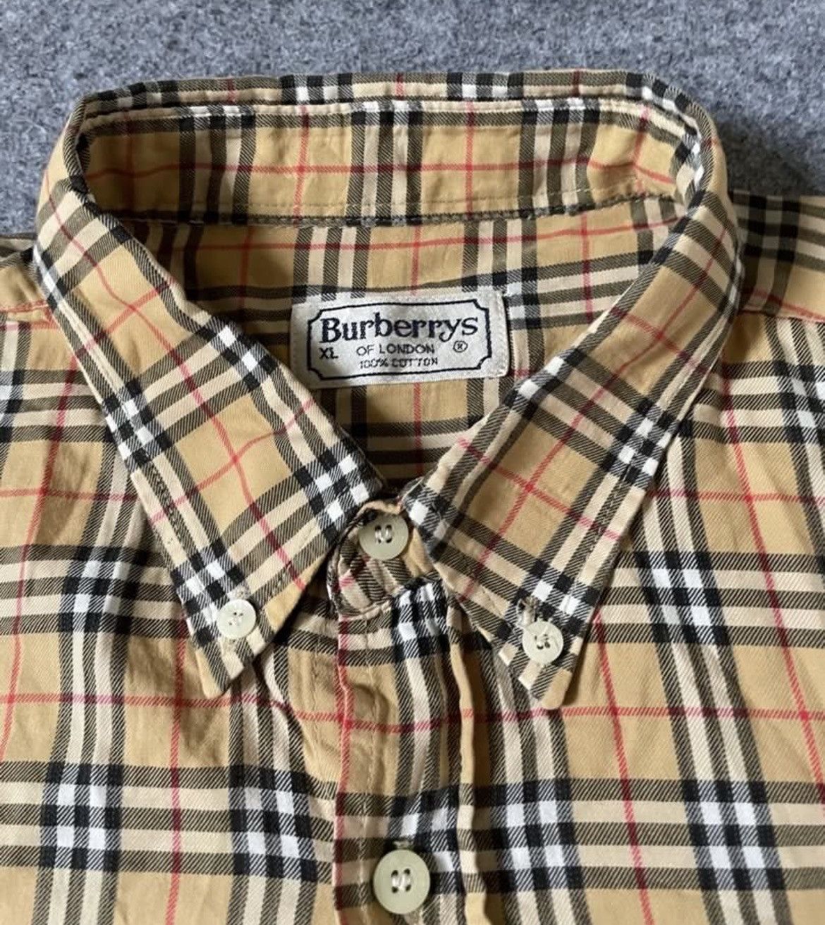 Burberry Vintage Burberrys Nova Check Shirt Size US XL / EU 56 / 4 - 2 Thumbnail