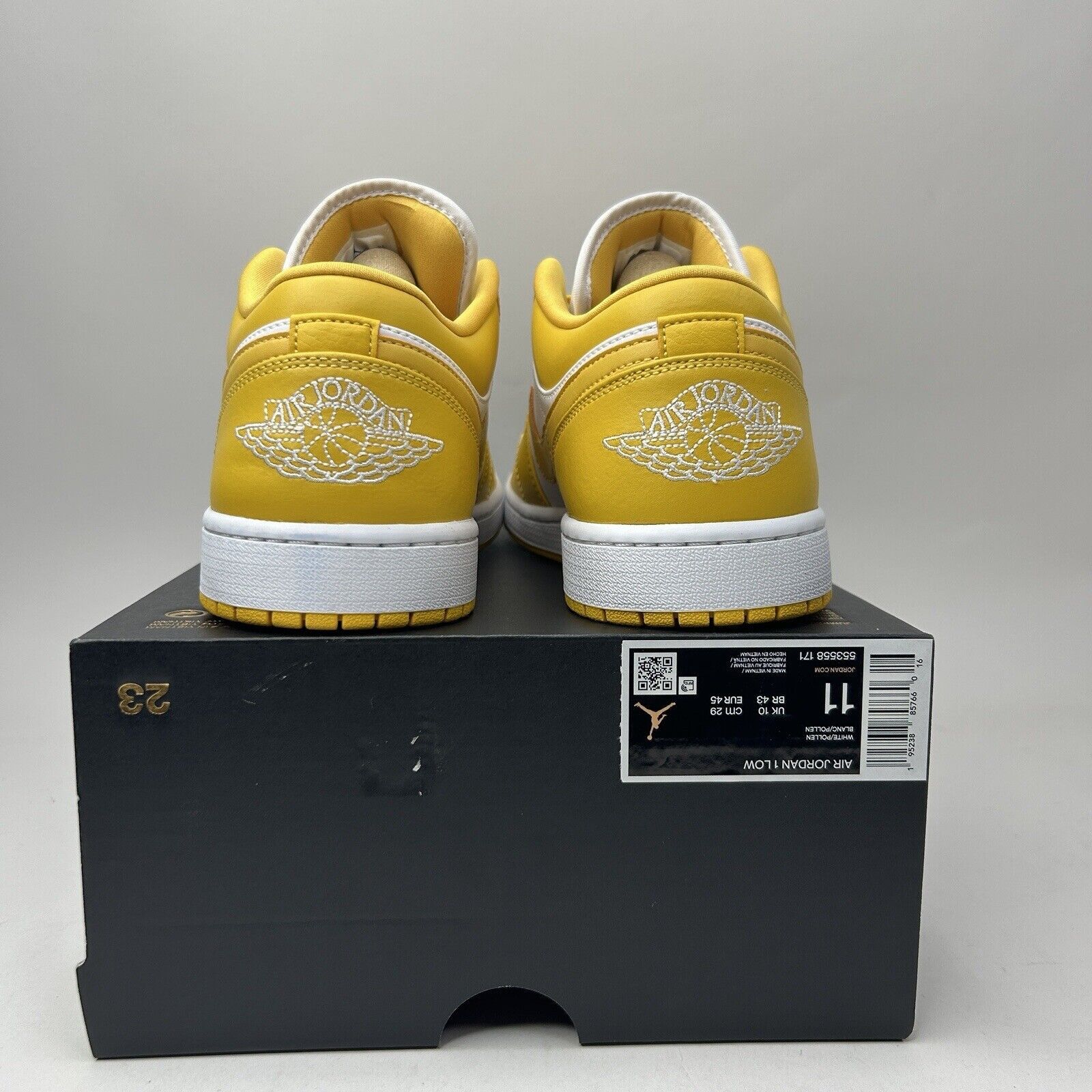 Jordan Brand Nike Air Jordan 1 Retro Low “Pollen/Yellow White” 2023 Size US 11 / EU 44 - 4 Thumbnail