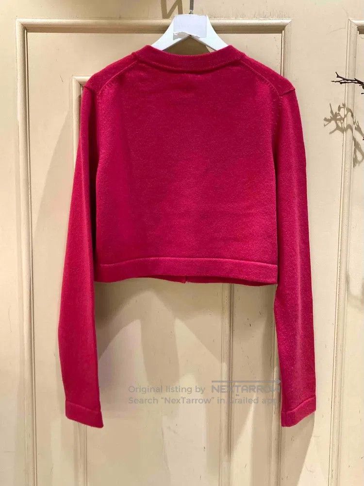 Chanel Chanel 22b Berry Colour Multi-Element Buckle Knitted Cardi Size XS / US 0-2 / IT 36-38 - 2 Thumbnail