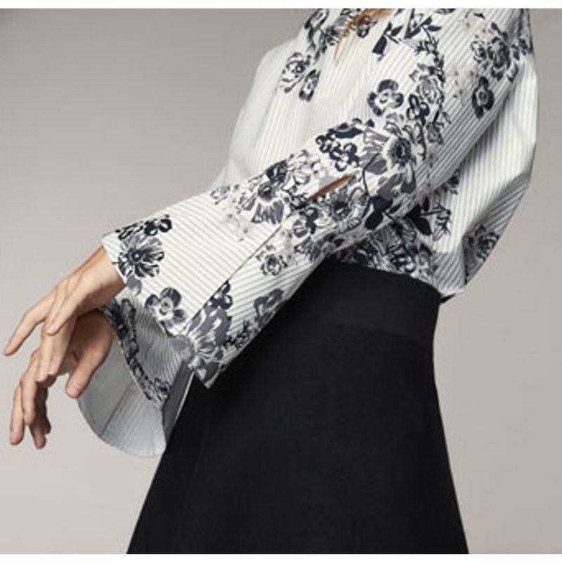 MASSIMO DUTTI Printed Poplin Blouse NWT LAST ONE!!!