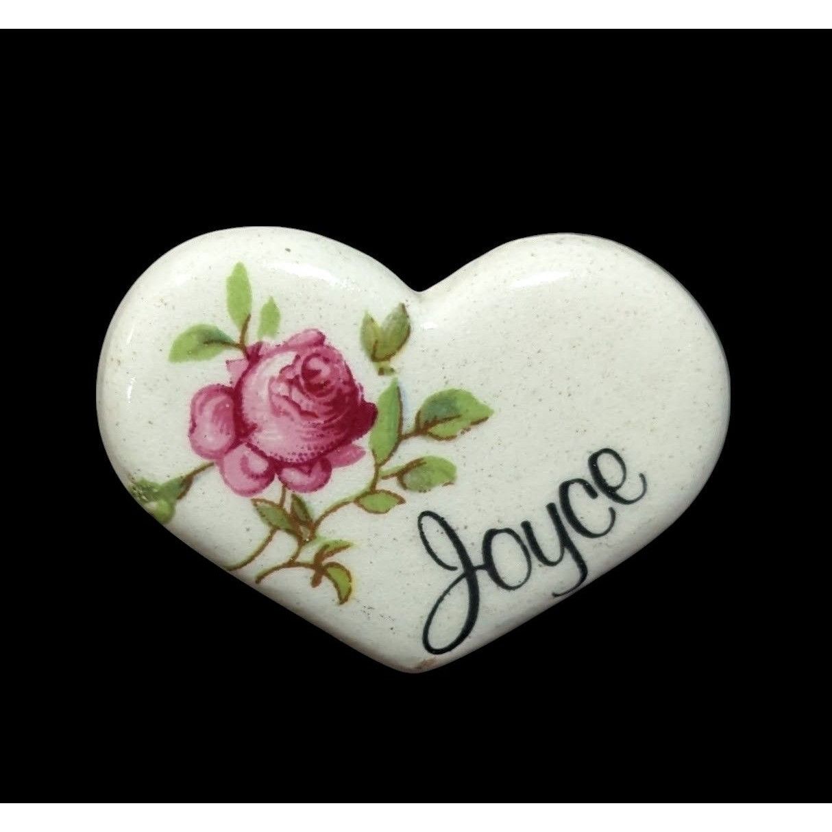 Other Vintage 80s Earthy Endeavors Heart Floral Joyce Pin Size ONE SIZE - 1 Thumbnail