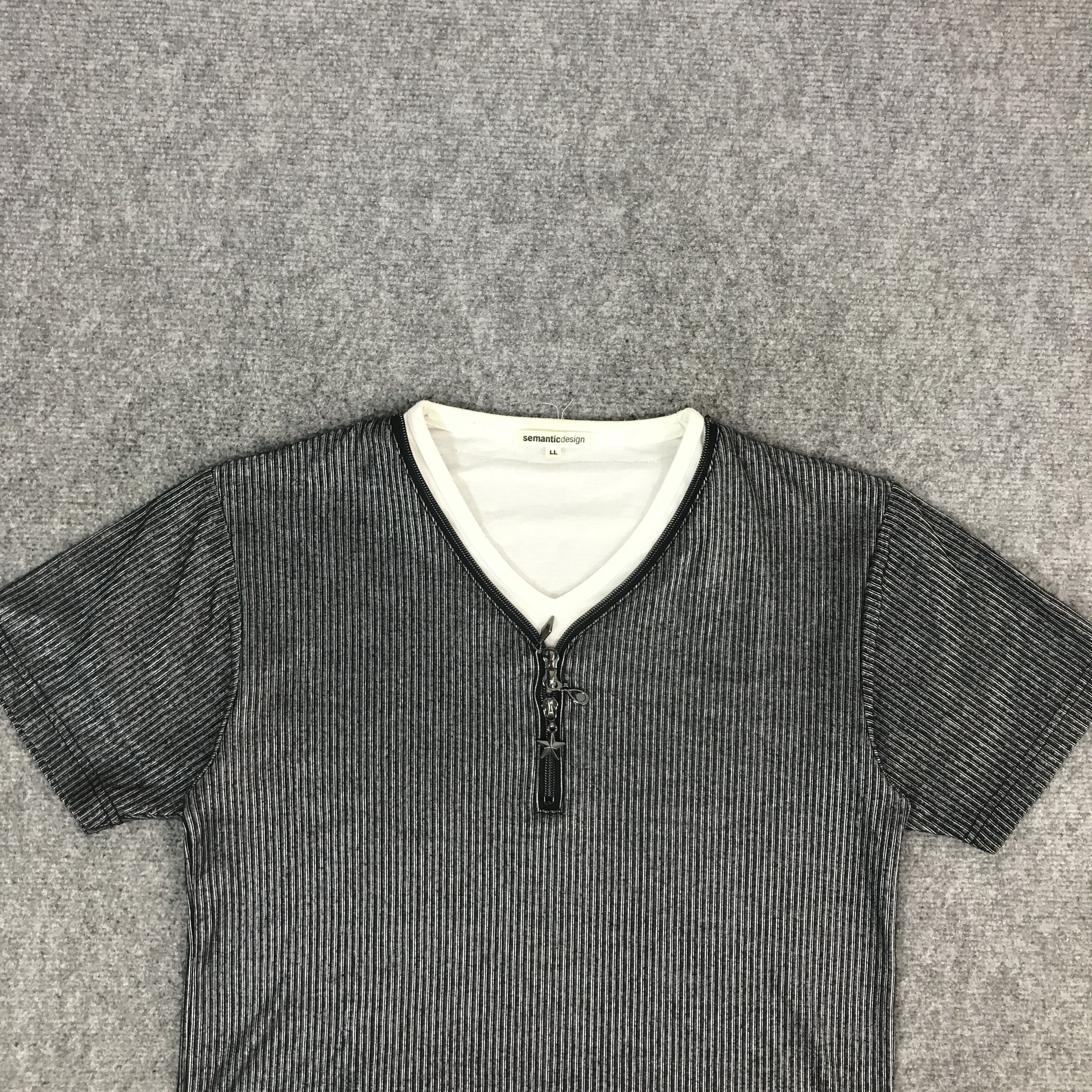 semanticdesign SEMANTIC DESIGN ZIPPER COLLAR DESIGN TSHIRTS Size US L / EU 52-54 / 3 - 3 Thumbnail