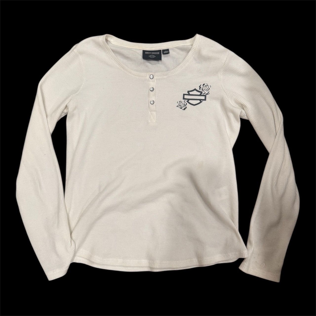 Harley Davidson Harley Davidson Rose Henley Size US L / EU 52-54 / 3 - 1 Thumbnail