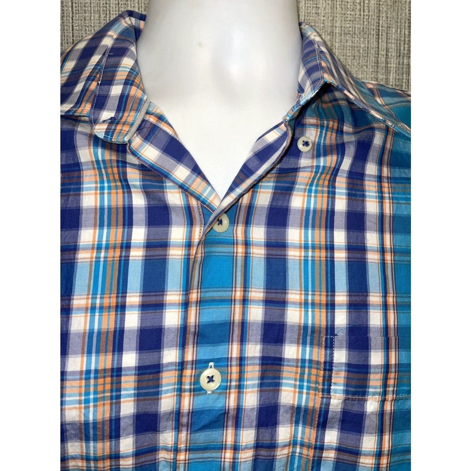 Peter Millar Peter Millar Button-Down Shirt Men L Plaid 100% Cotton Multicolor Long Sleeve Regular Size Shirt Mens L Colorful Size US L / EU 52-54 / 3 - 2 Thumbnail