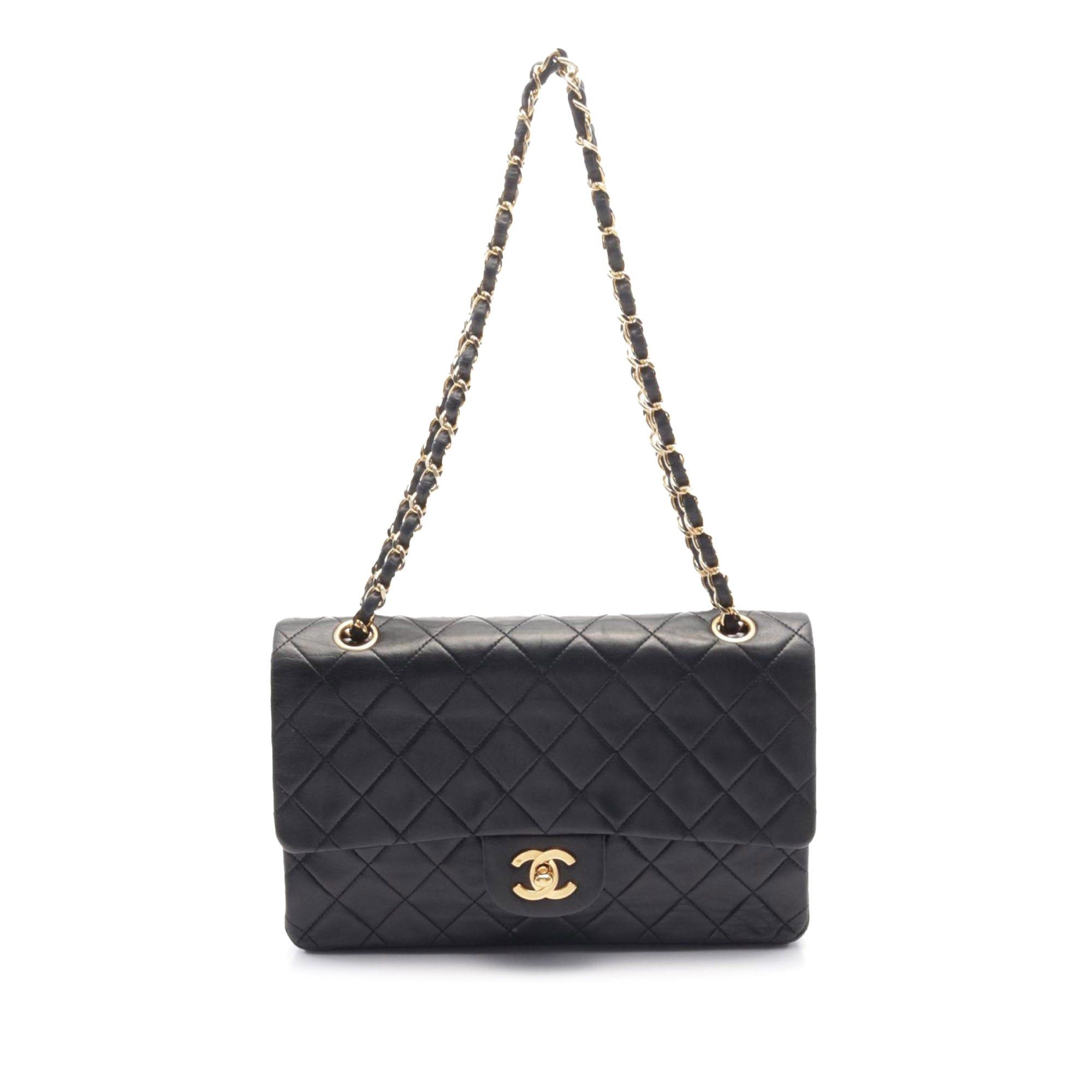 Chanel Chanel Medium Classic Lambskin Double Flap Black Size ONE SIZE - 1 Thumbnail