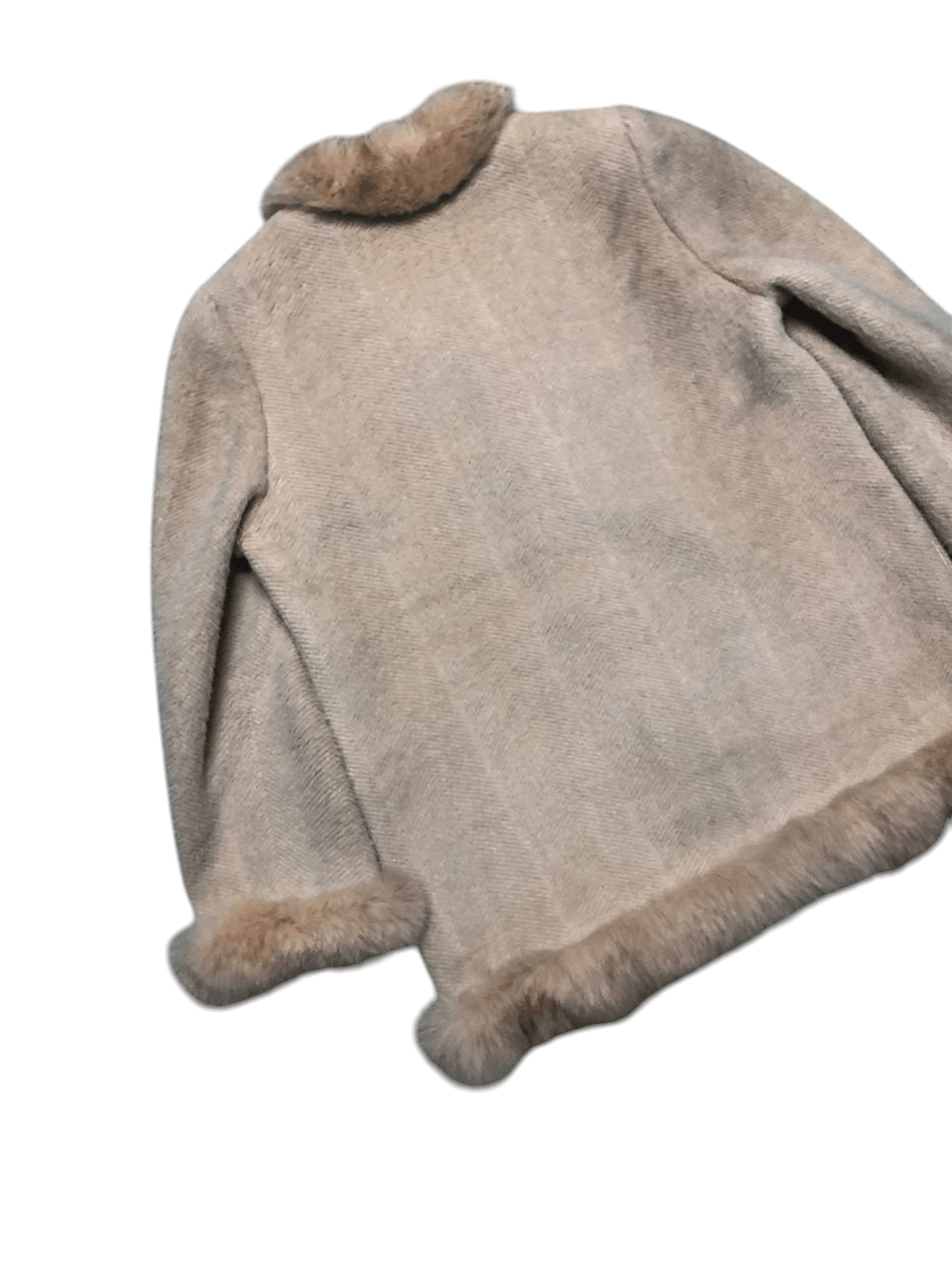 Japanese Brand VINTAGE RICHEROBE WOOL FUR COAT RARE DESIGNER Size M / US 6-8 / IT 42-44 - 6 Thumbnail