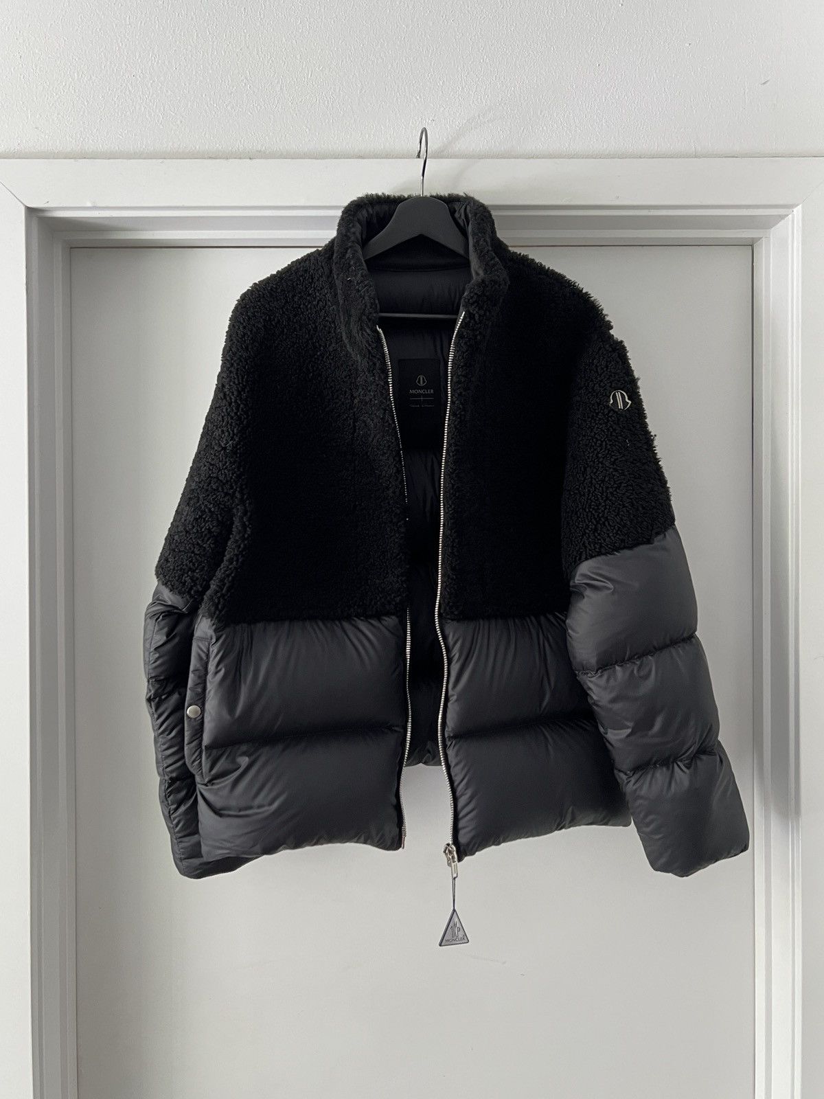 image of F/w 20 Rick Owens X Moncler - Coyote Giubotto Jacket in Black, Men's (Size XS)