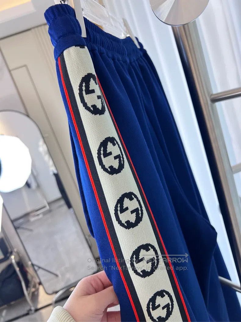Gucci Gucci SizeS String-marked cherry trousers Size US 29 - 3 Thumbnail