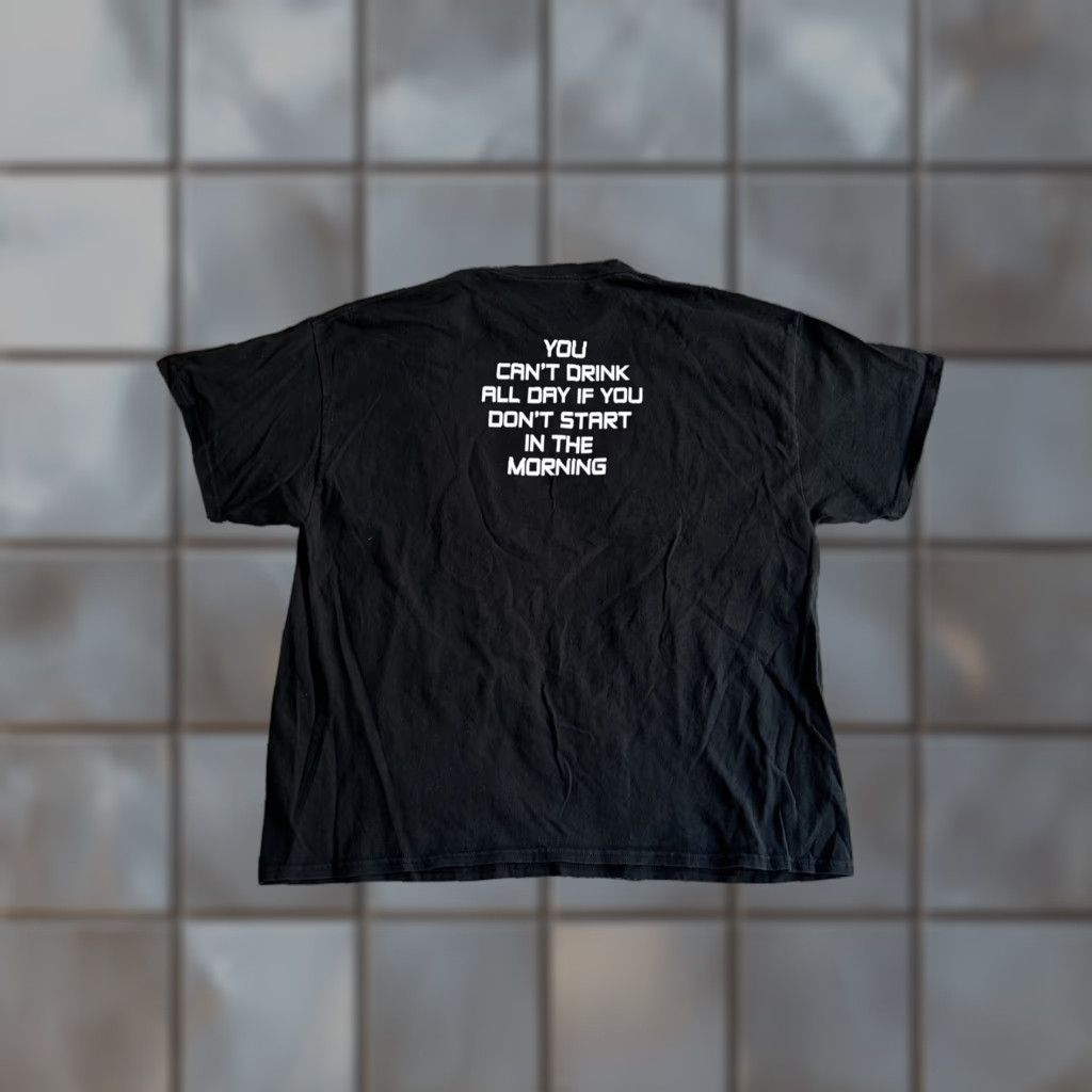 Vintage VINTAGE T-SHIRT Men XL Black You Can’t Drink All Day If You Don’t Start In The Morning Shirt Size US XL / EU 56 / 4 - 1 Thumbnail