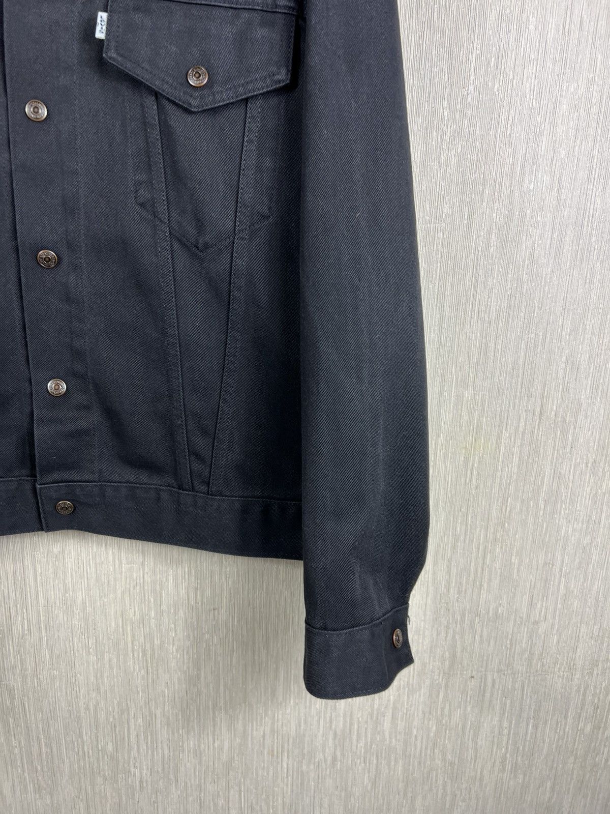 Levi's Vintage 90s Levi’s Sta-Prest denim trucker jacket levis logo Size XL / US 12-14 / IT 48-50 - 6 Thumbnail