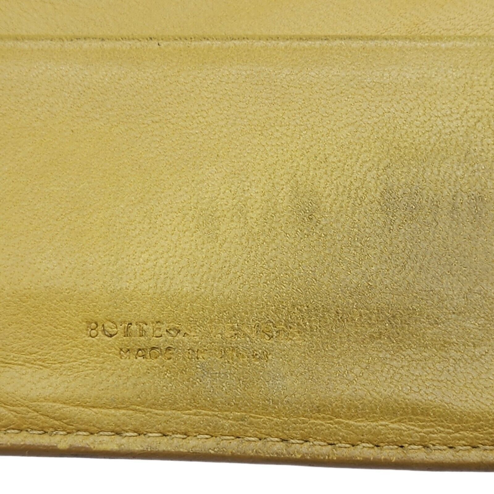 Bottega Veneta Intrecciato Woven Leather Continental Wallet Yellow Size ONE SIZE - 7 Thumbnail