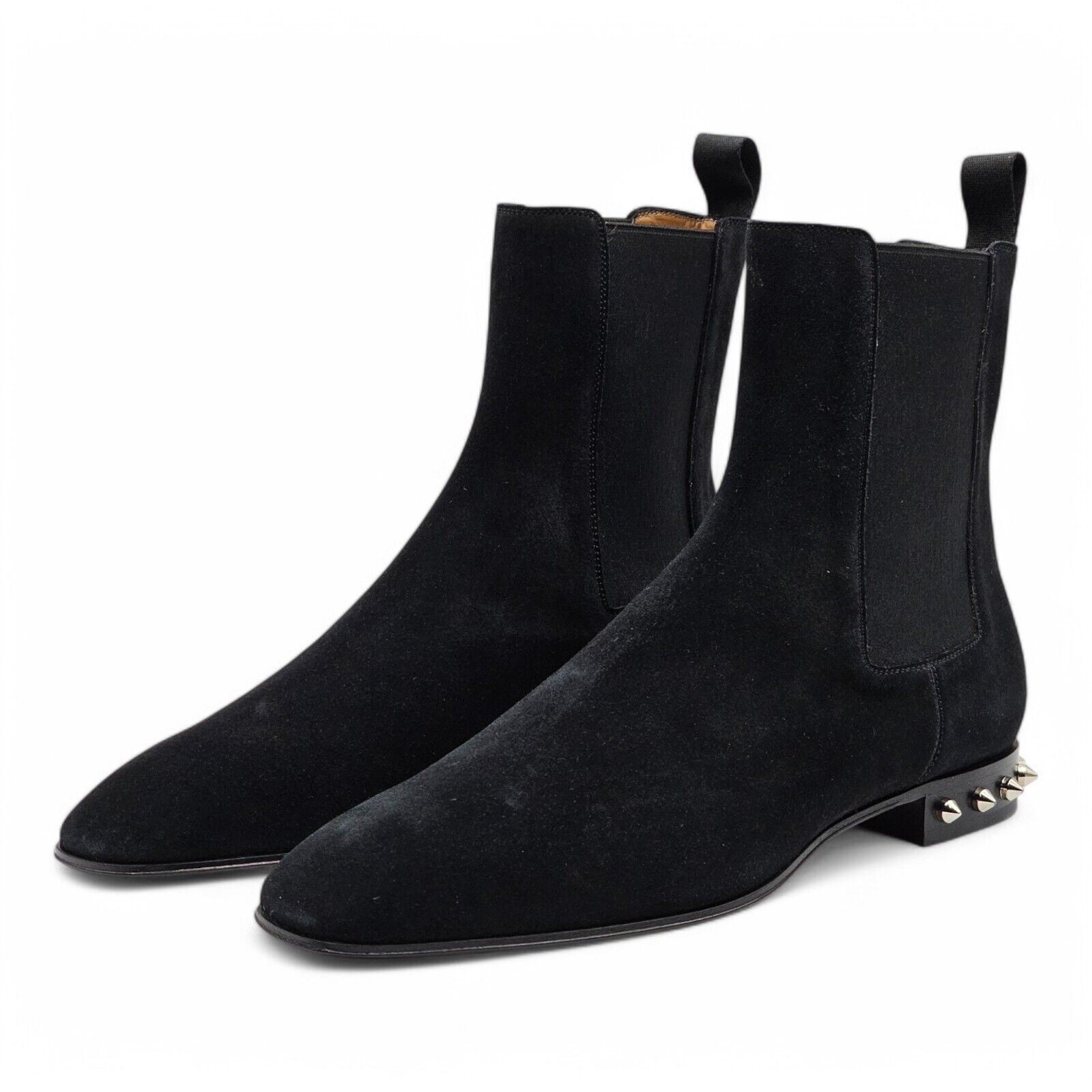 Christian Louboutin Roadie Leather Flat Boots - Black - EU 40 / US 7 $1295 Marcharcroche Dune Maxx - 80 mm Low boots - Waxed calf  main image 2