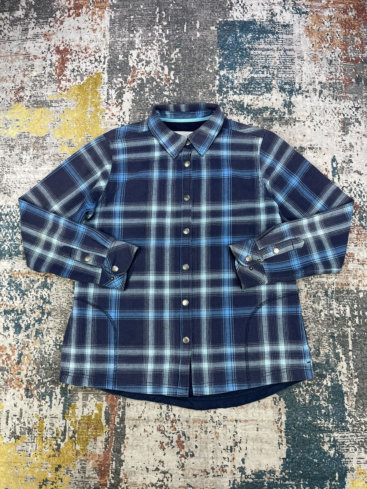 Orvis ORVIS Nova Flannel Shacket Fleece Lined Plaid Snap Size M / US 6-8 / IT 42-44 - 2 Thumbnail