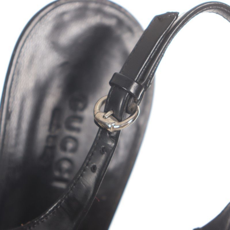Gucci Gucci Black High Heels with Chunky Heel Size US 6.5 / EU 39-40 - 8 Thumbnail
