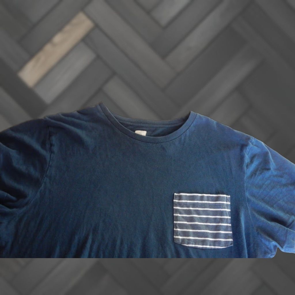 J.Crew J.CREW Men's T-Shirt Slim Fit Short Sleeve Size L Blue Cotton Pocket? Size US L / EU 52-54 / 3 - 1 Thumbnail