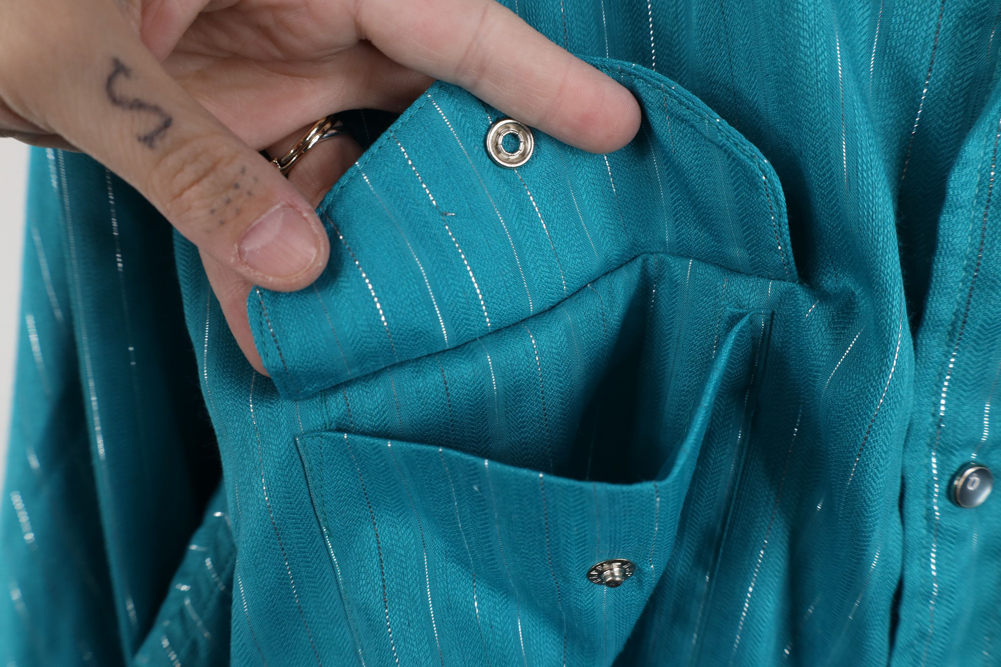 Vintage Vintage 90s Rockabilly Striped Cowboy Western Button Shirt Size US M / EU 48-50 / 2 - 7 Thumbnail