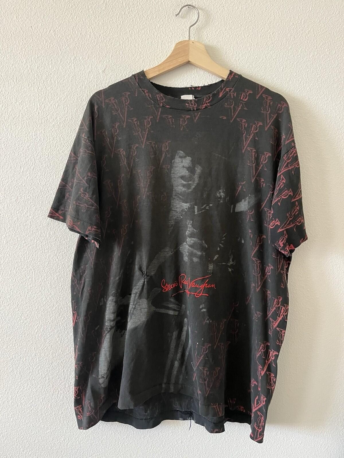 The Unbranded Brand Vintage 90s Stevie Ray Vaughan SRV All Over Print T Shirt XL Size US XL / EU 56 / 4 - 1 Thumbnail