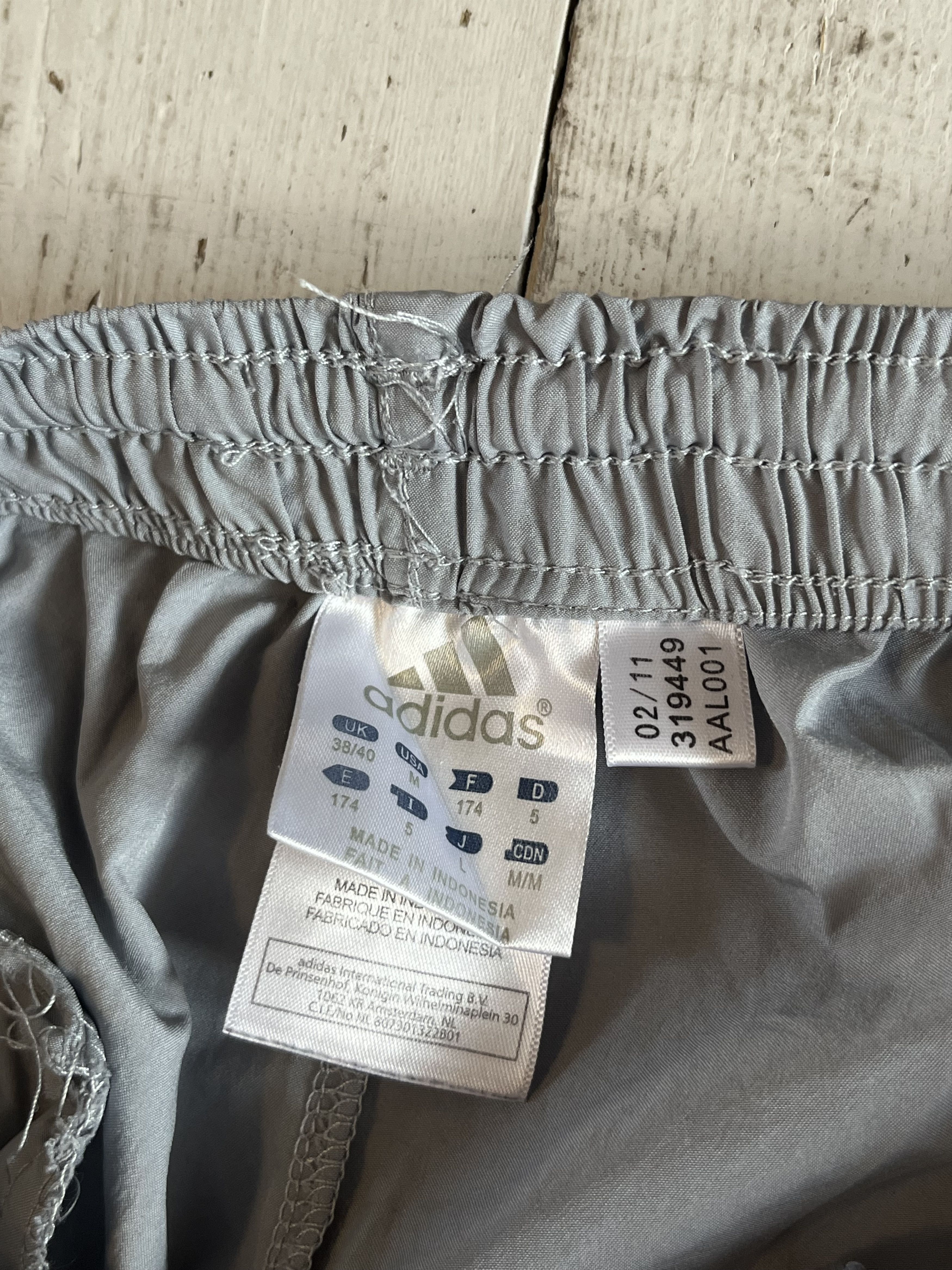 Adidas × Vintage y2k Adidas Parachute Nylon Baggy Striped Track Pants Size US 32 / EU 48 - 5 Thumbnail