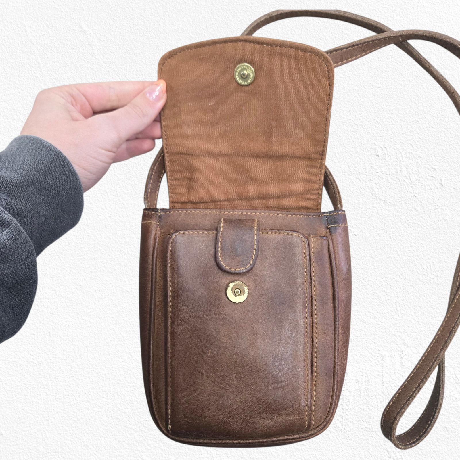 G.H. Bass & Co. Vintage 90s Leather Crossbody Bag Size ONE SIZE - 5 Thumbnail