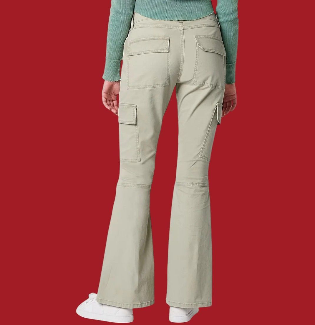 Arizona Jean Co. Arizona - Women's Low-Rise Flared Cargo Pants - Beige - 3 Size 30" / US 8 / IT 44 - 4 Thumbnail