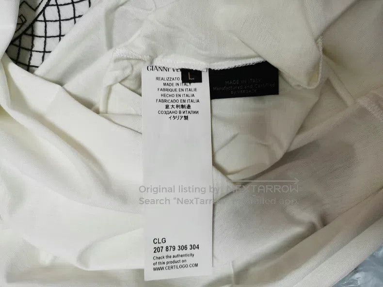 Versace Versace White short sleeves Size US L / EU 52-54 / 3 - 6 Thumbnail