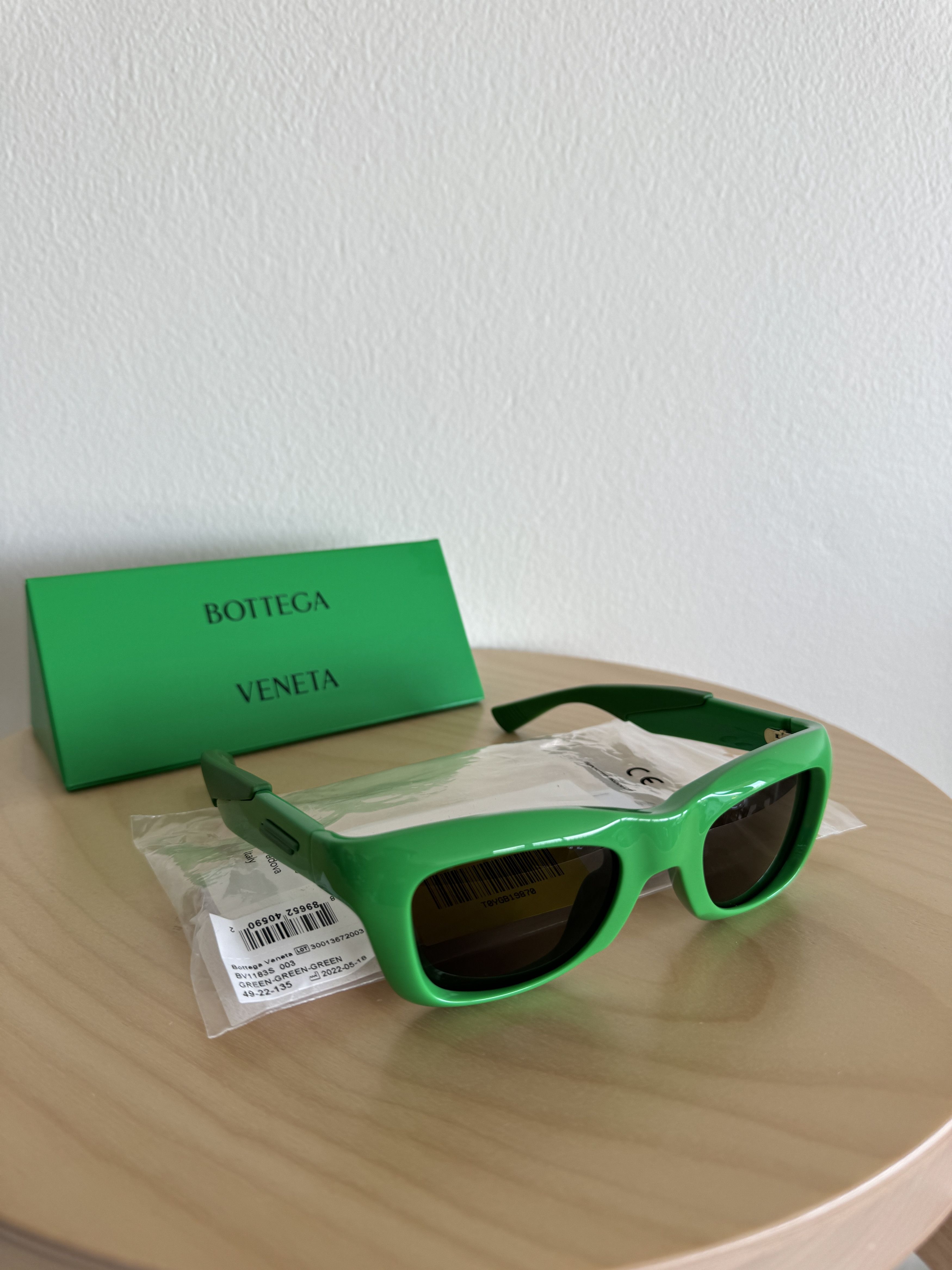 Bottega Veneta BV1183S 003 Sunglasses Green