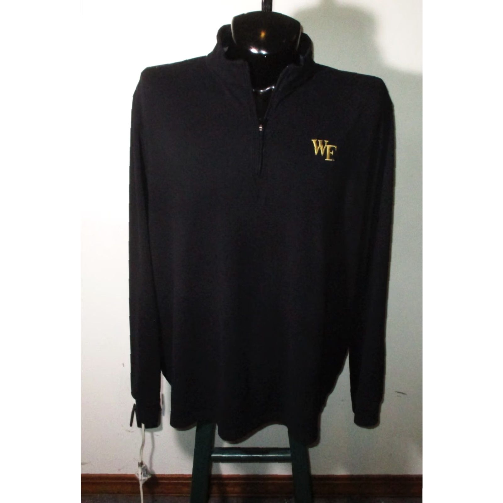 johnnie-O johnnie-O Black Long Sleeve Polo Jersey 2XL Mens Shirt 1/2 Zip Golf Size US XXL / EU 58 / 5 - 2 Thumbnail