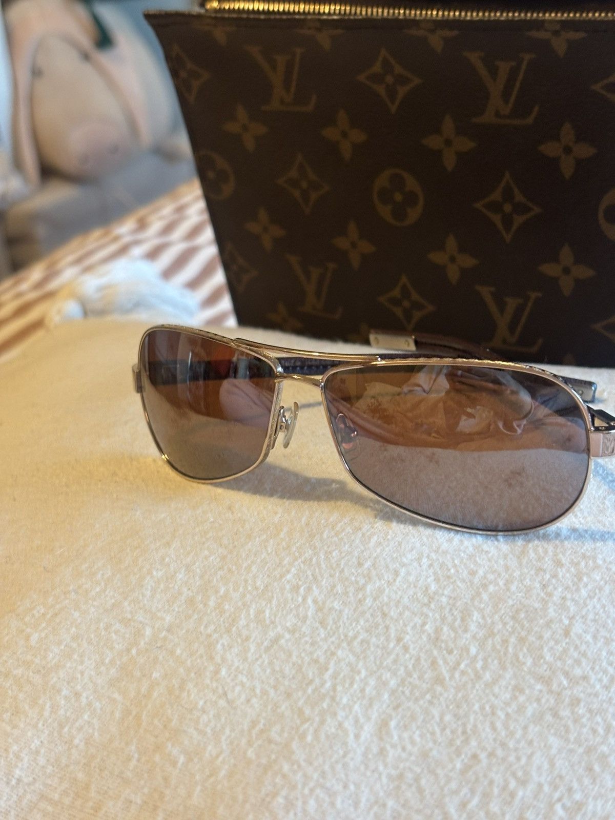 Chrome Hearts Chrome Hearts “Red Riot” aviator sunglasses. Size ONE SIZE - 8 Thumbnail