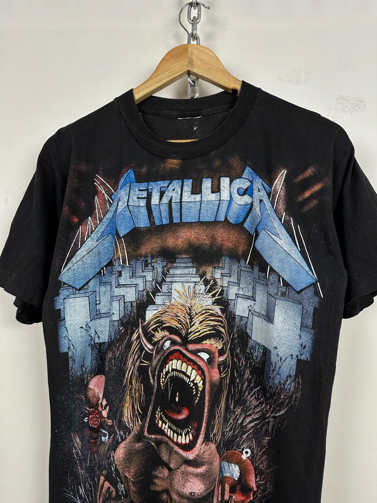 Band Tees 1992 Vintage Metallica All Over Print European Tour T-Shirt Size US M / EU 48-50 / 2 - 4 Thumbnail