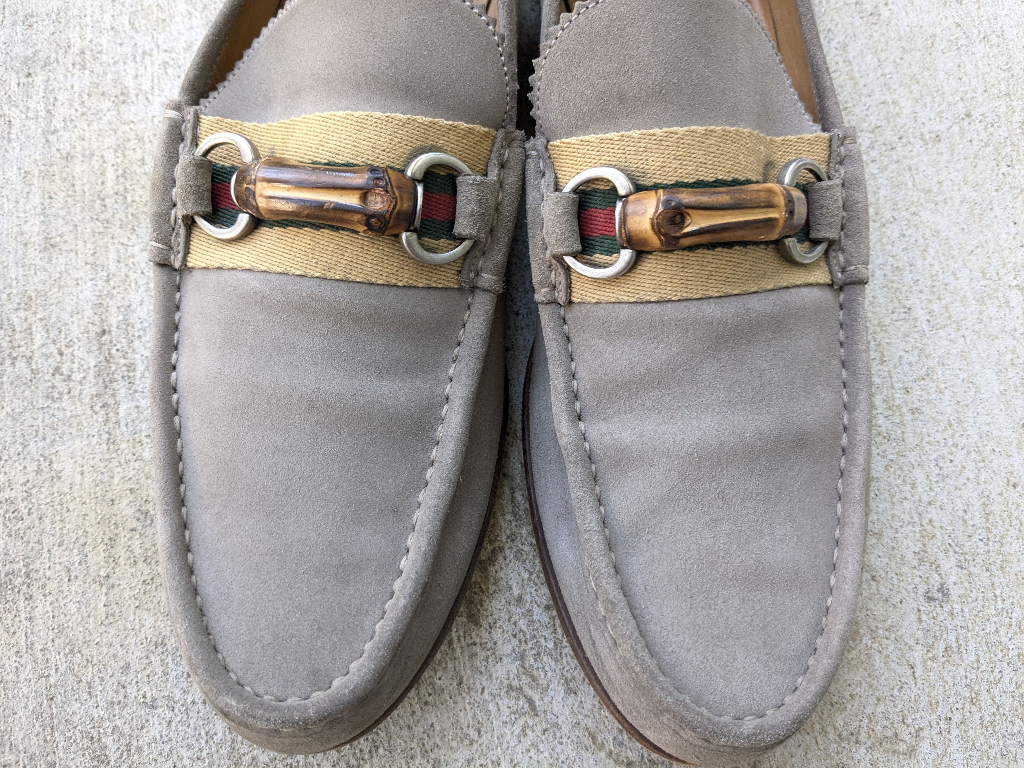 Gucci × Tom Ford Gucci Horsebit Loafers Gray Suede 8.5 Leather Italy Slip On Size US 8.5 / EU 41-42 - 5 Thumbnail