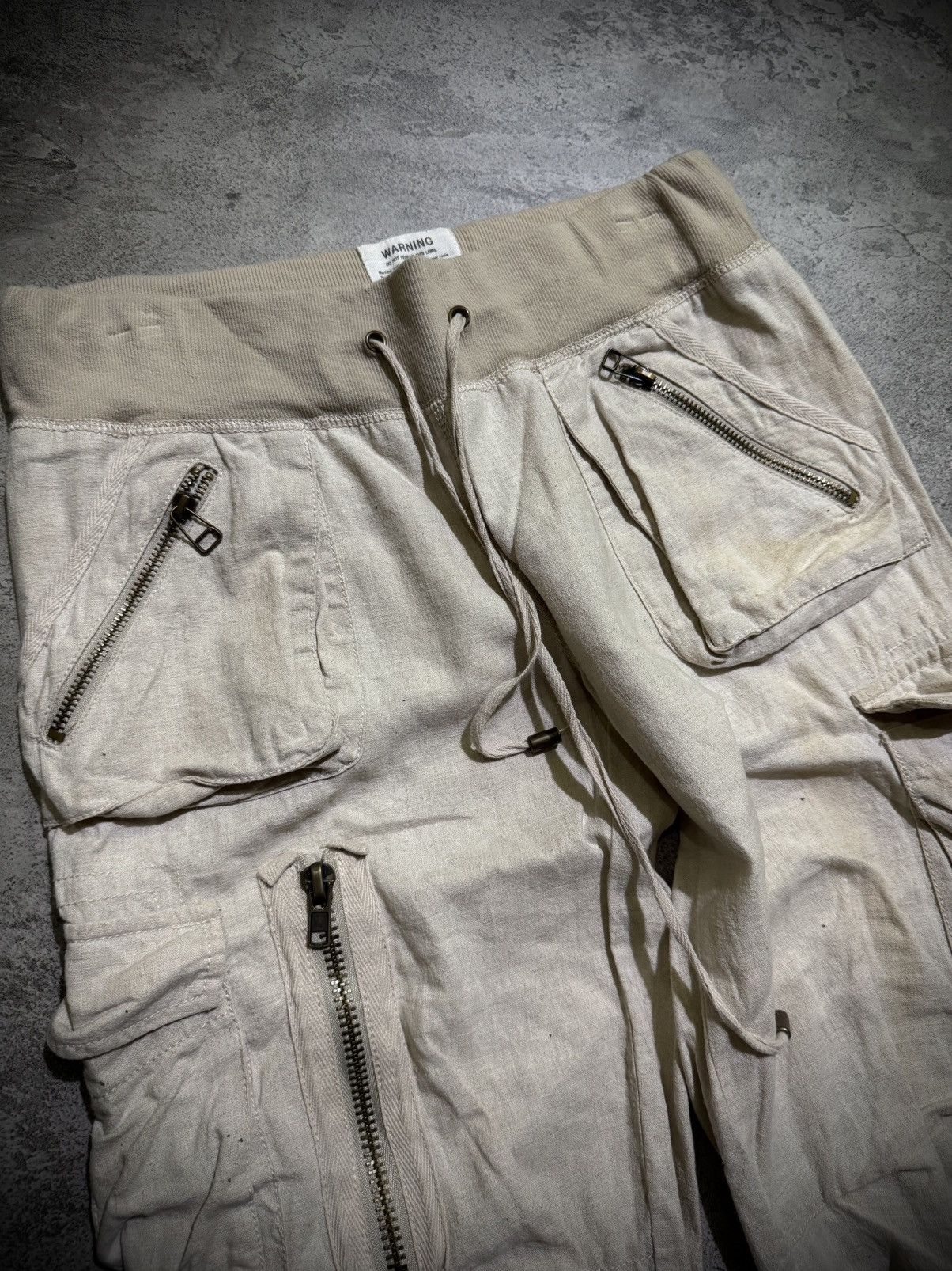 GOA G.O.A Linen Cargo Short Pants Size US 29 - 6 Thumbnail