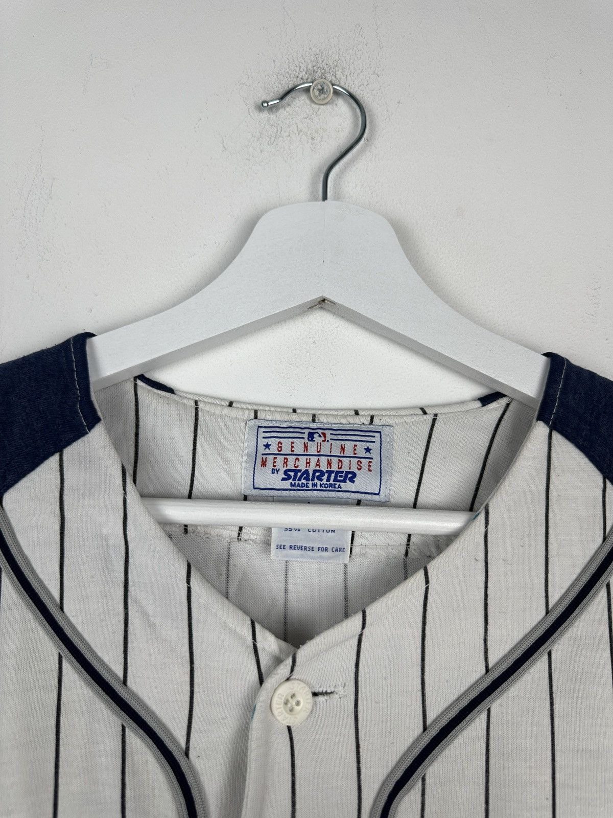 Starter 90s Vintage New York Yankees MLB Jersey T Shirt Tee Size US L / EU 52-54 / 3 - 4 Thumbnail