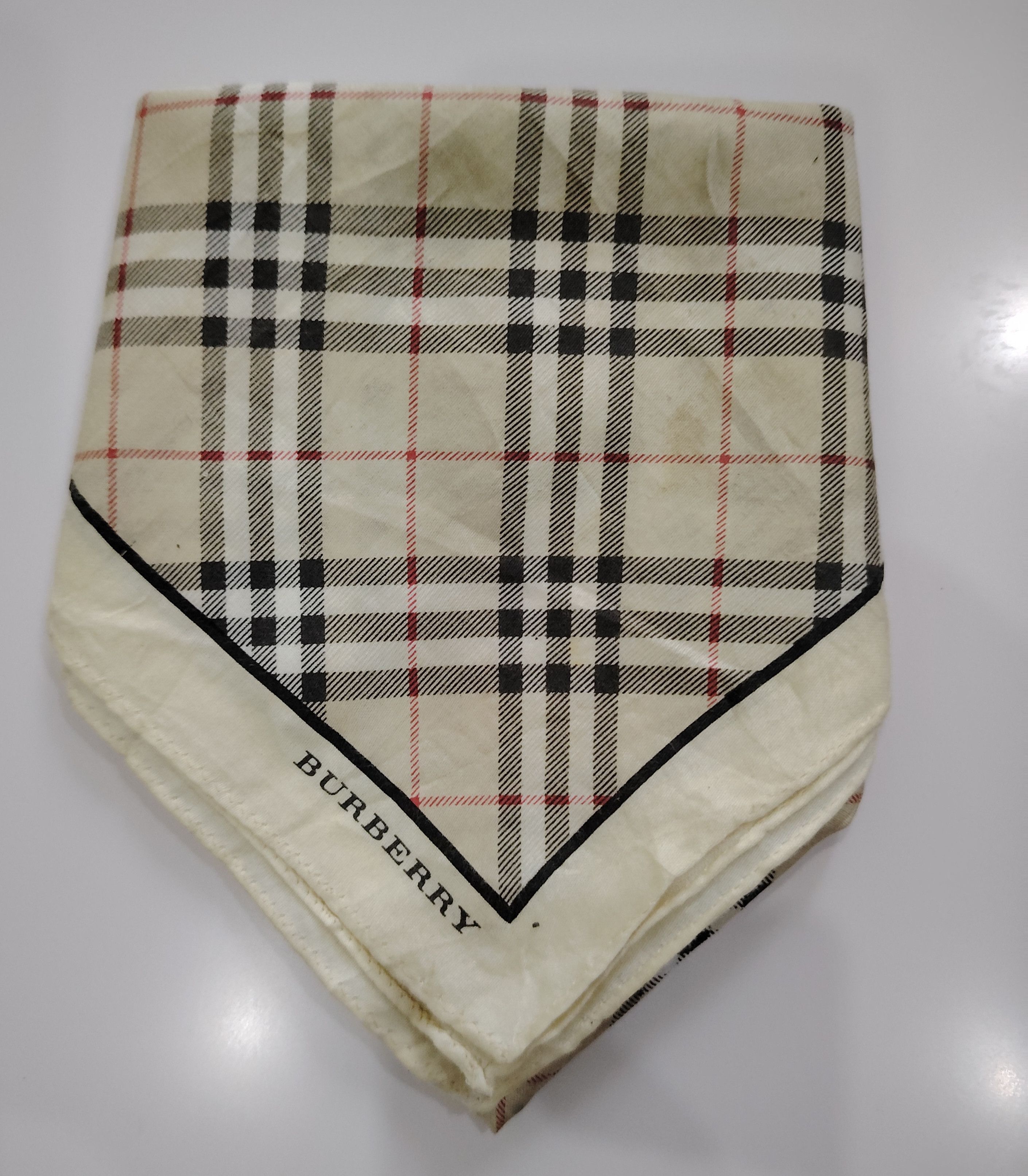 Burberry × Vintage Combo Burberry Scarf Handkerchief Neckerchief Bandana Size ONE SIZE - 2 Thumbnail