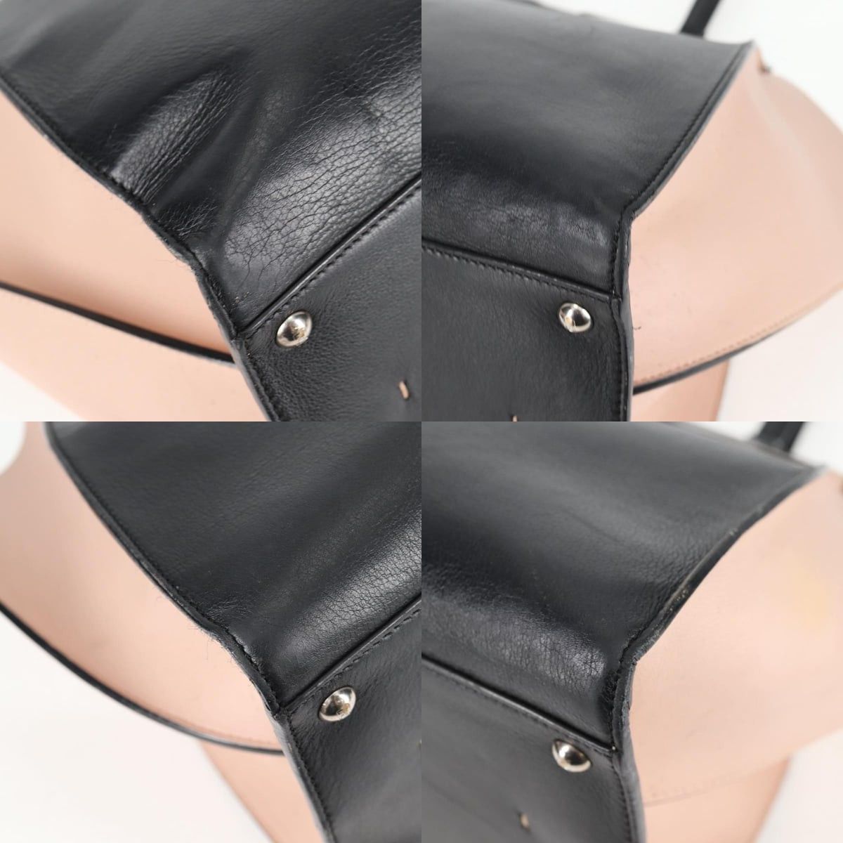 Fendi FENDI Toilojour Tote Bag Leather Black Silver Size ONE SIZE - 11 Thumbnail